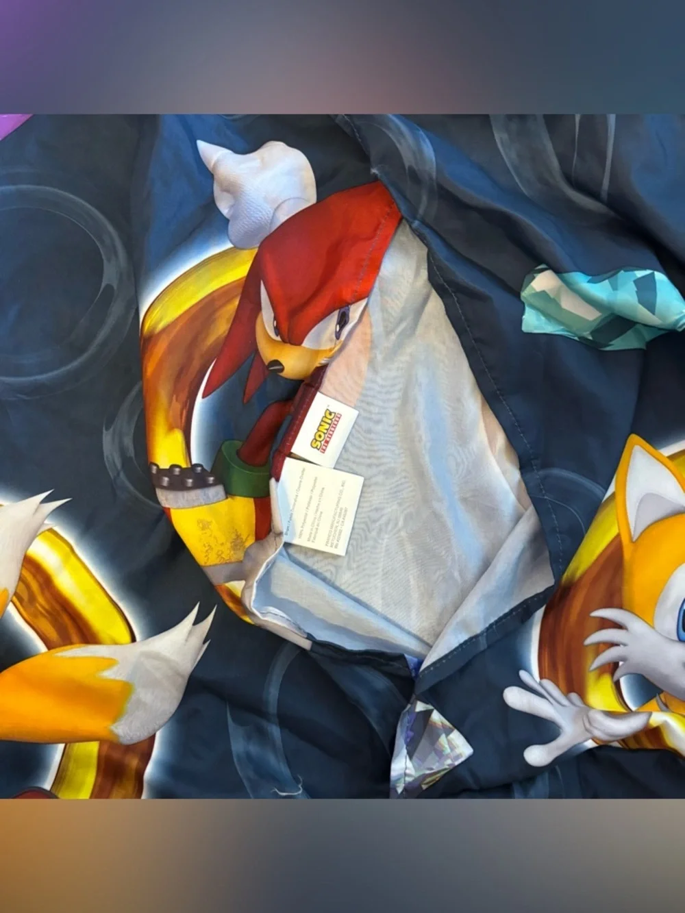 Sonic the Hedgehog Tails & Knuckles Pillow cases (2) - Navy